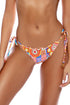 Luli Fama Retro Luli Wavy Ruched Back Tie Side Bottom